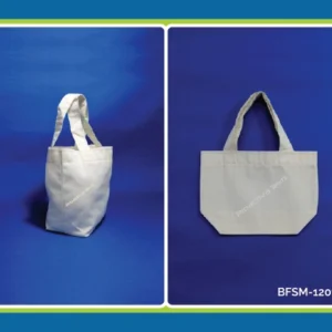 Bolsa Plana de Manta Chica con Asas Fuelle Simulado Inferior