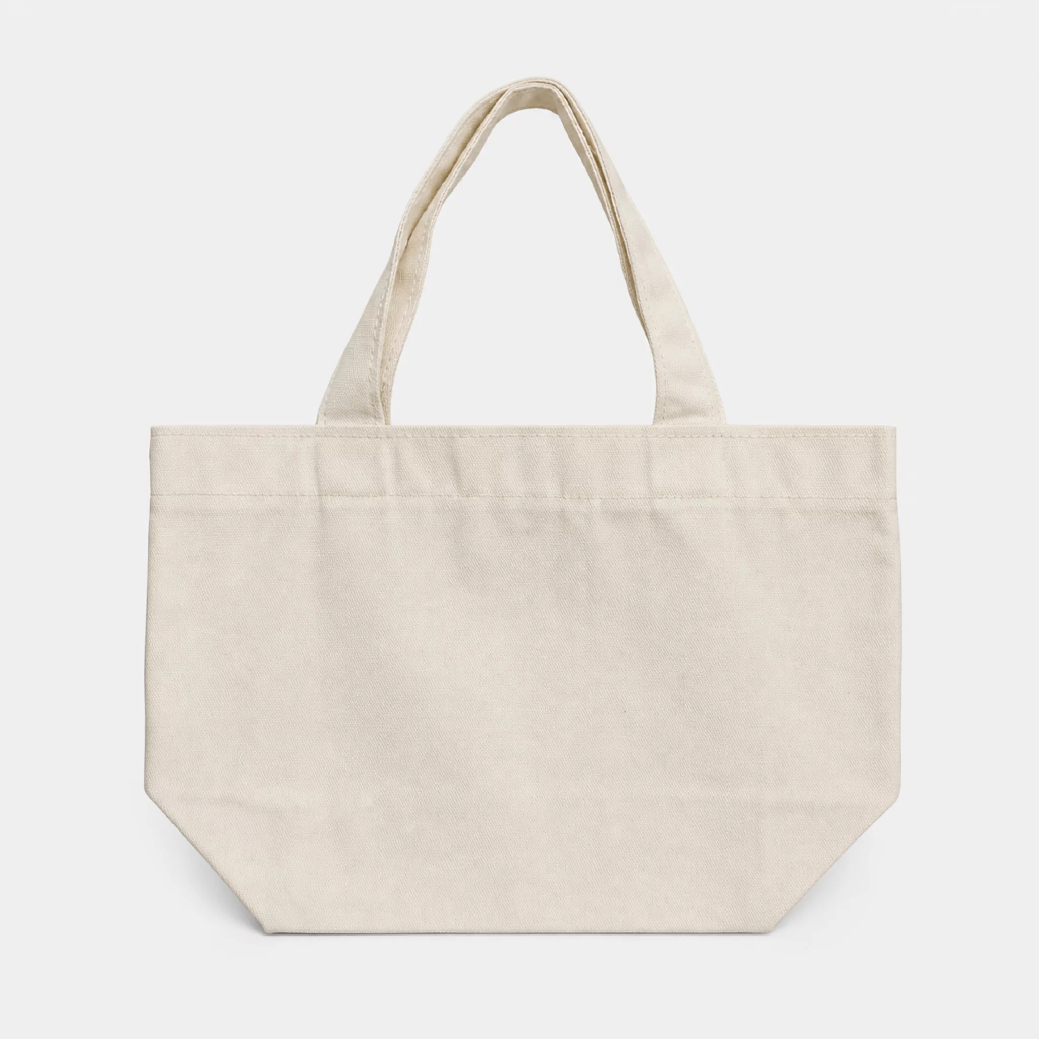 Bolsa Plana de Manta Chica con Asas Fuelle Simulado Inferior personalizado