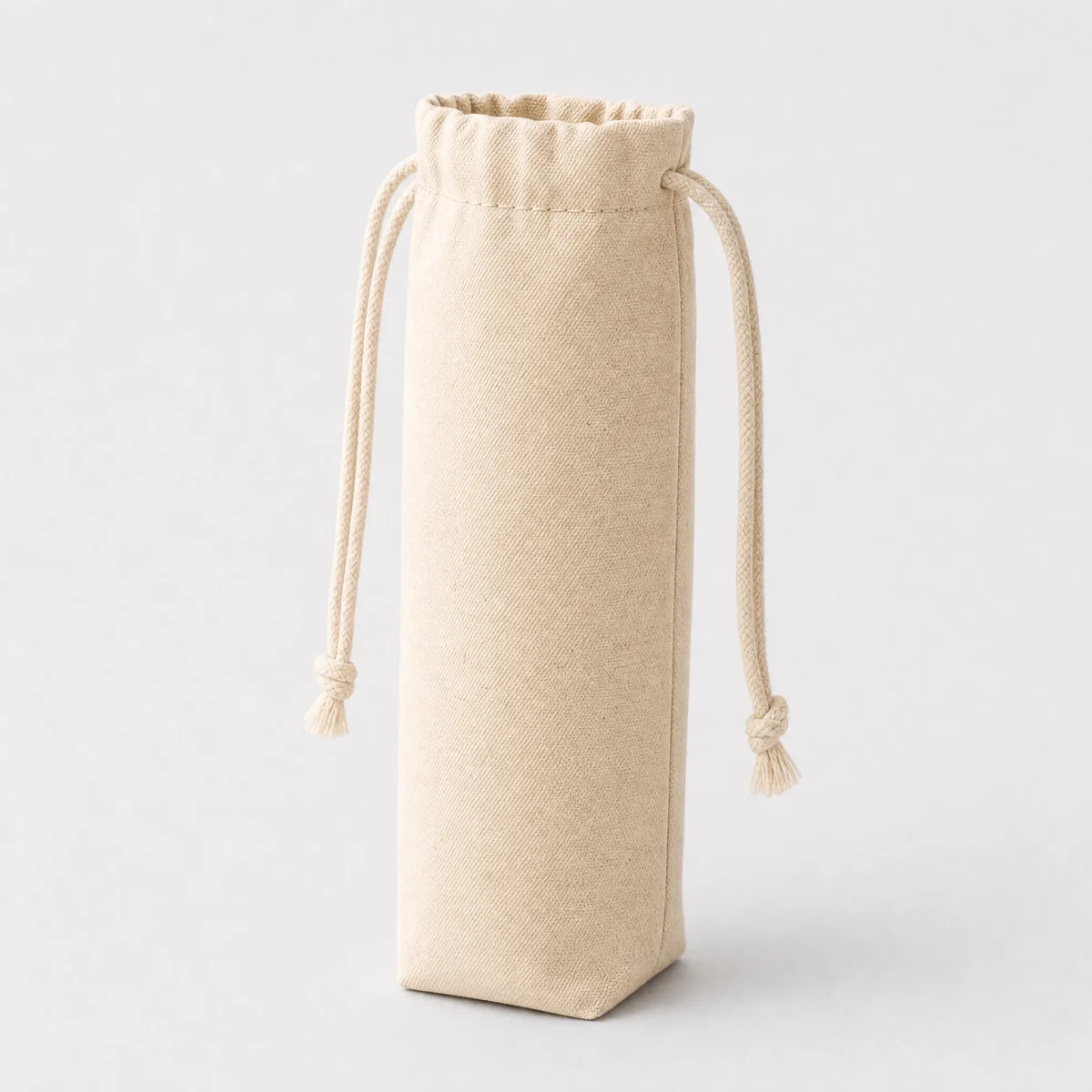 Bolsa de Loneta con Base y Doble Jareta