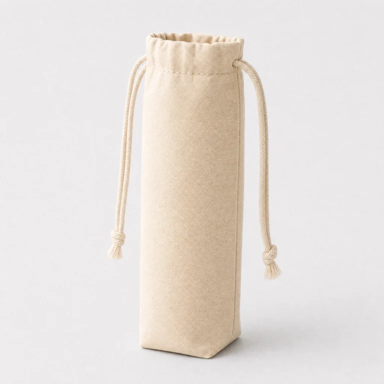 Bolsa de Loneta con Base y Doble Jareta